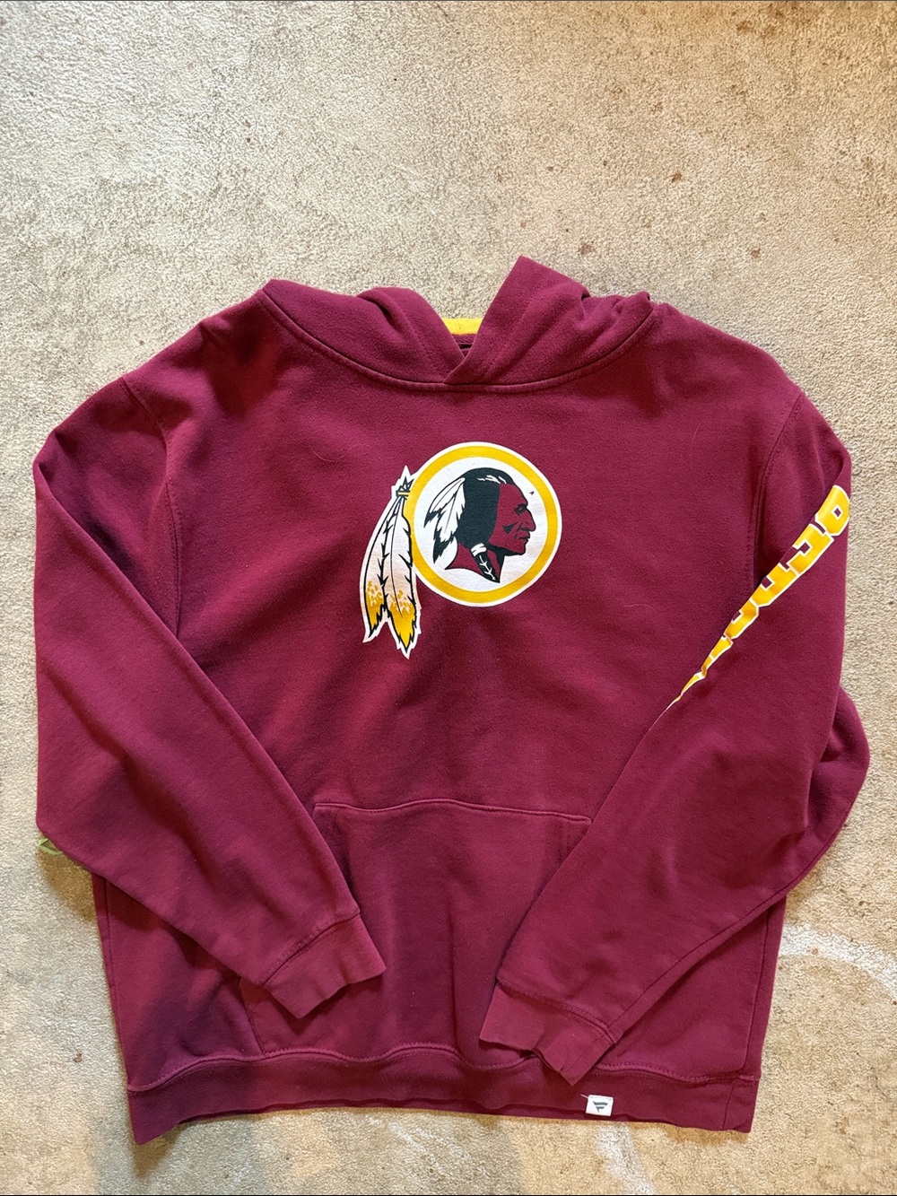 Youth XL NFL fanatics redskins hoodie